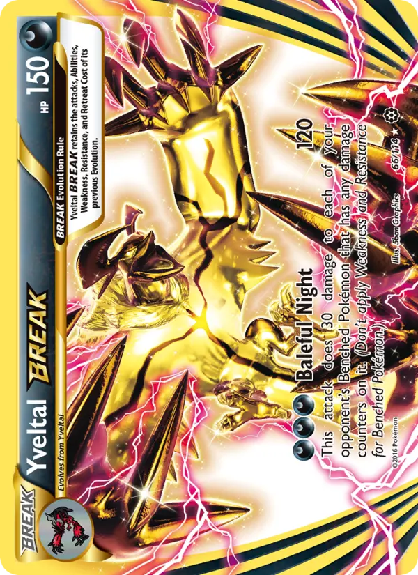 Yveltal BREAK 66 Steam Siege Pokesingles