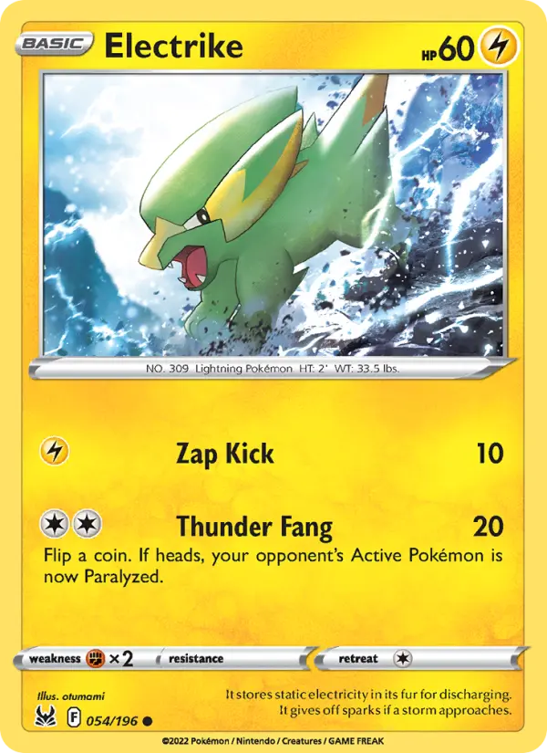Electrike 54 Lost Origin Pokesingles