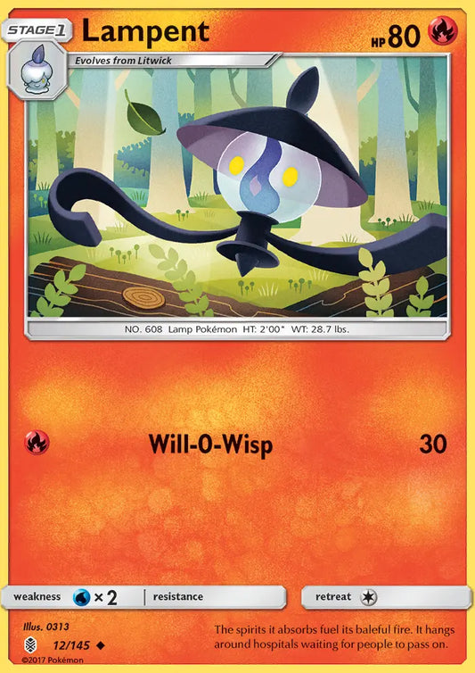 Lampent 12 Guardians Rising Pokesingles