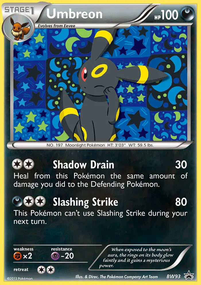 Umbreon BW93 BW Black Star Promos Pokesingles