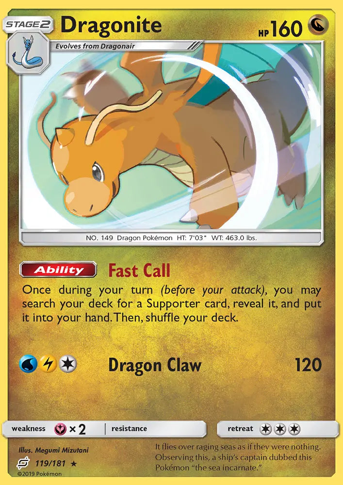 Dragonite 119 Team Up Pokesingles