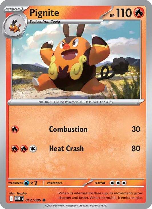 Pignite 12 White Flare Pokesingles