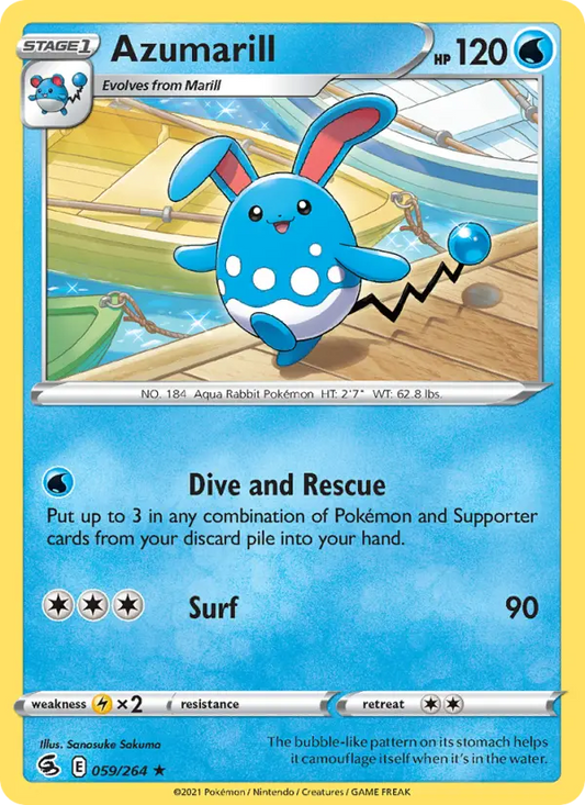 Azumarill 59 Fusion Strike Pokesingles