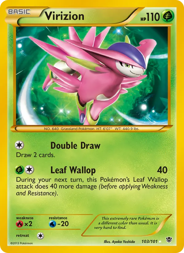 Virizion 103 Plasma Blast Pokesingles