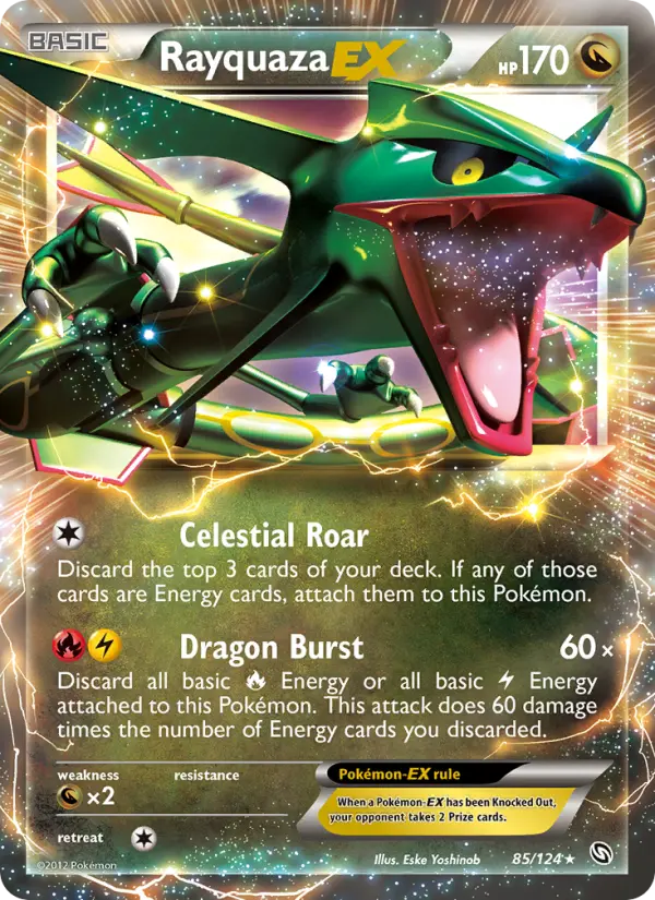 Rayquaza-EX 85 Dragons Exalted Pokesingles