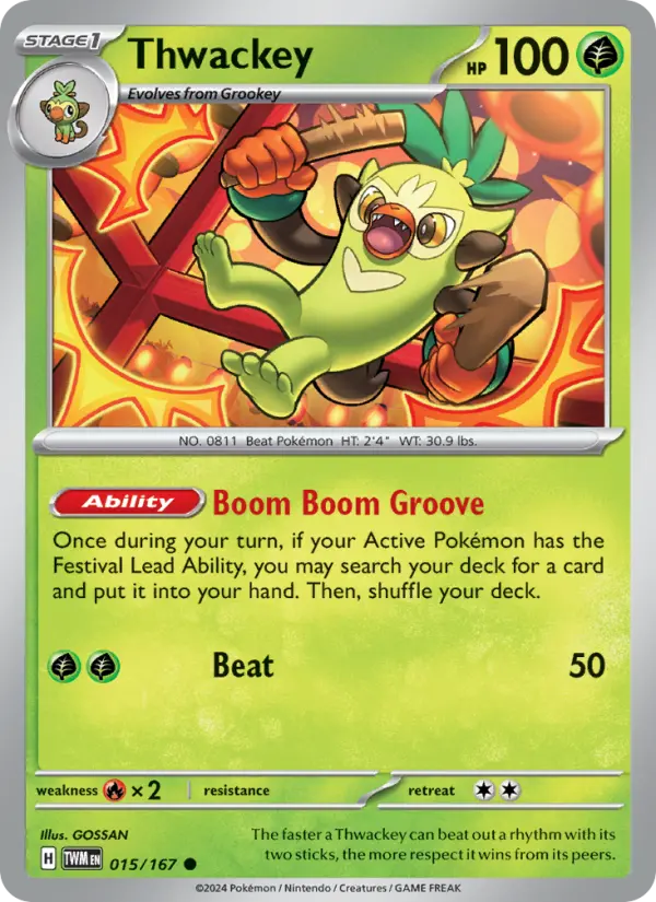 Thwackey 15 Twilight Masquerade Pokesingles