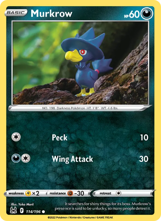 Murkrow 114 Lost Origin Pokesingles