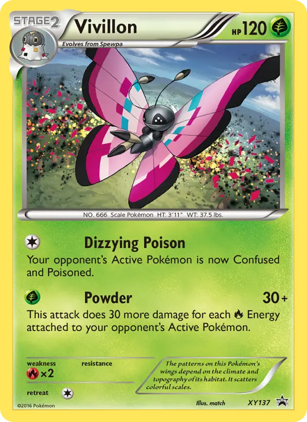 Vivillon XY137 XY Black Star Promos Pokesingles