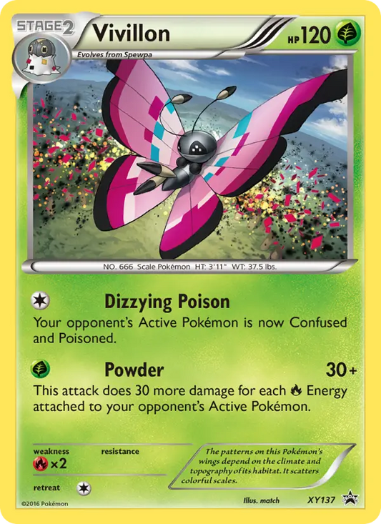 Vivillon XY137 XY Black Star Promos Pokesingles