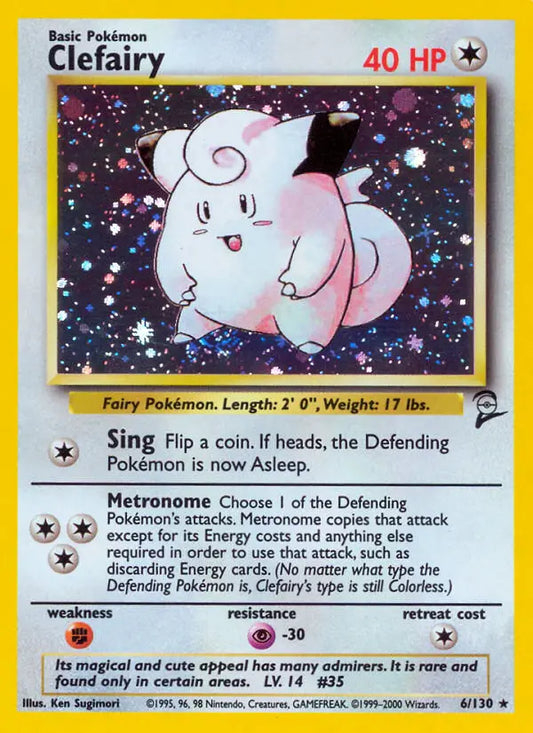 Clefairy 6 Base Set 2 Pokesingles