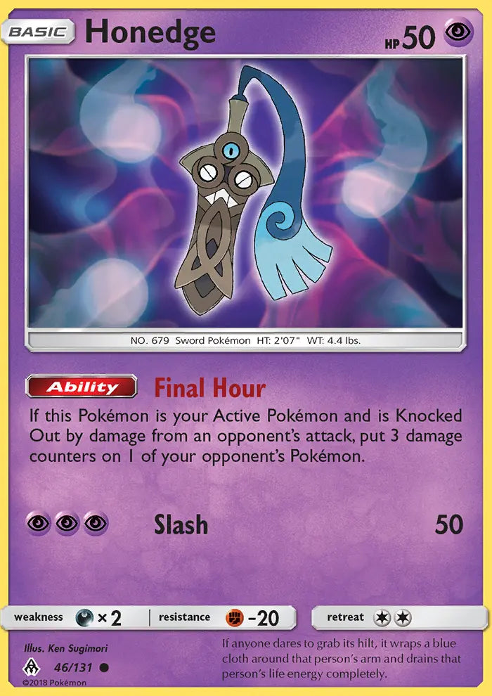 Honedge 46 Forbidden Light Pokesingles