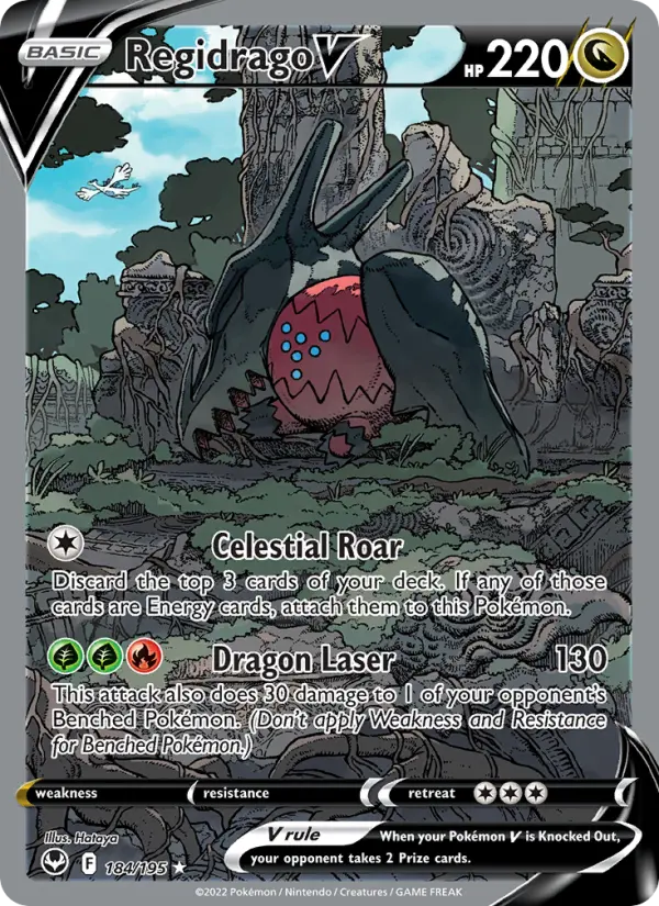 Regidrago V 184 Silver Tempest Pokesingles