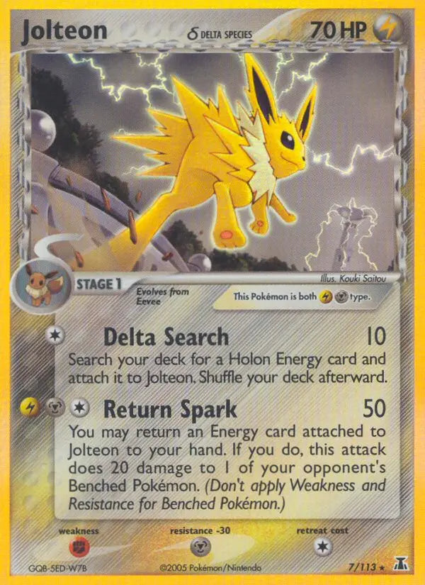 Jolteon δ 7 Delta Species Pokesingles