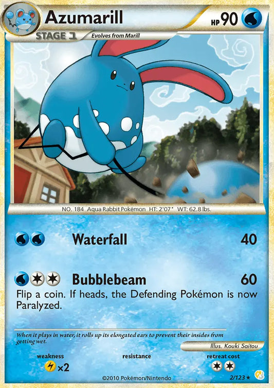 Azumarill 2 HeartGold SoulSilver Pokesingles