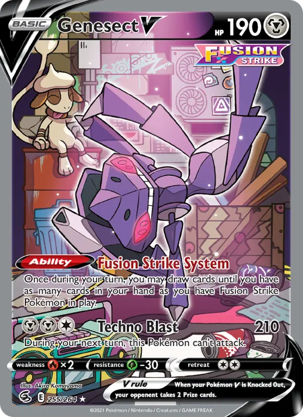 Genesect V 255 Fusion Strike Pokesingles