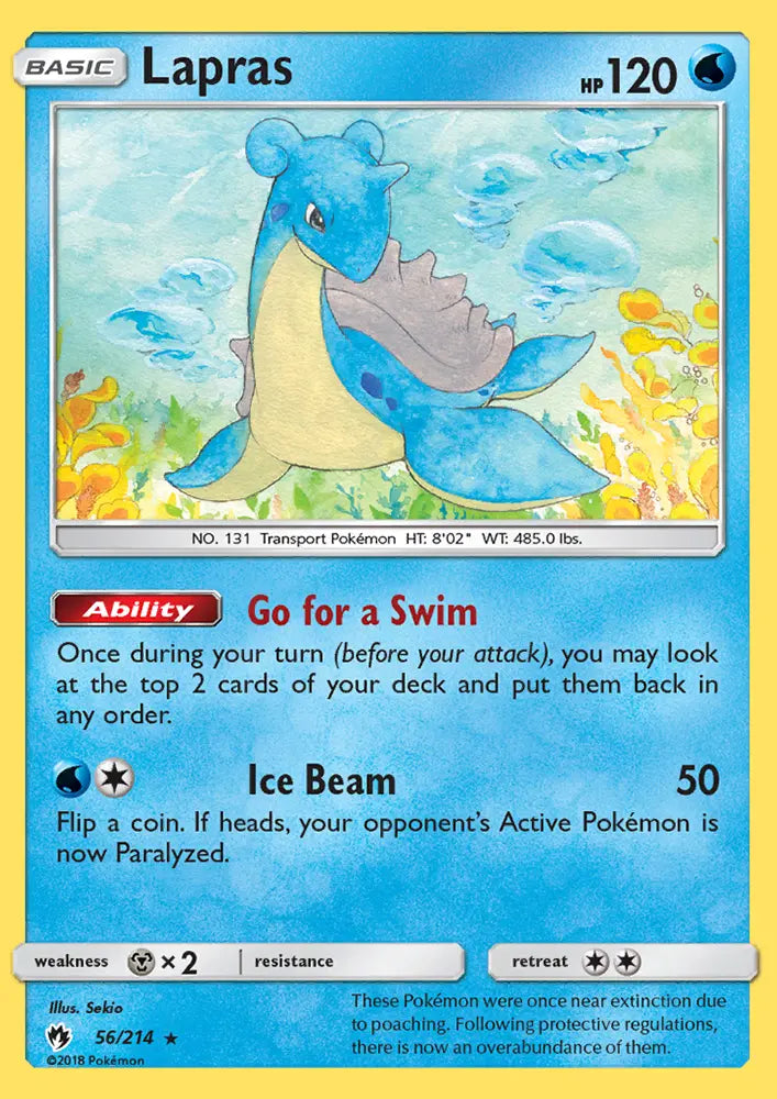 Lapras 56 Lost Thunder Pokesingles