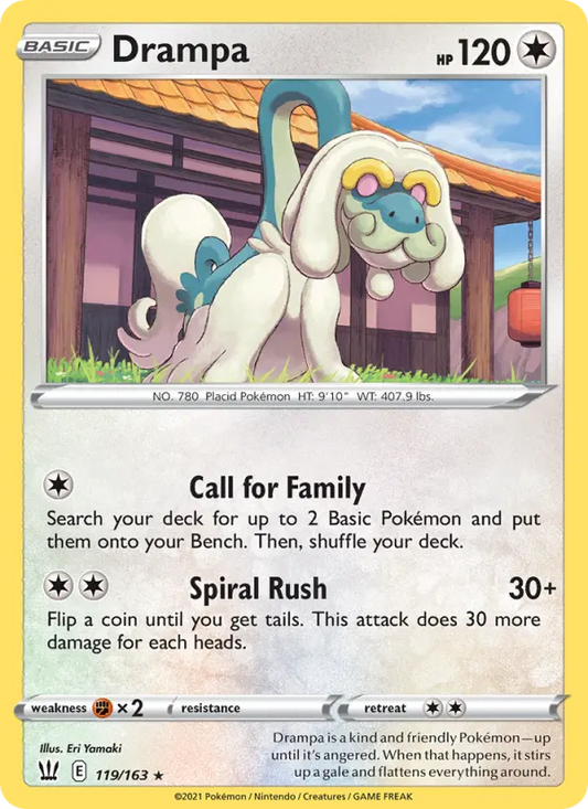 Drampa 119 Battle Styles Pokesingles