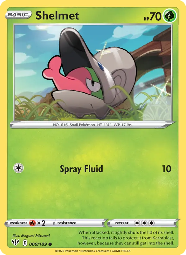 Shelmet 9 Darkness Ablaze Pokesingles