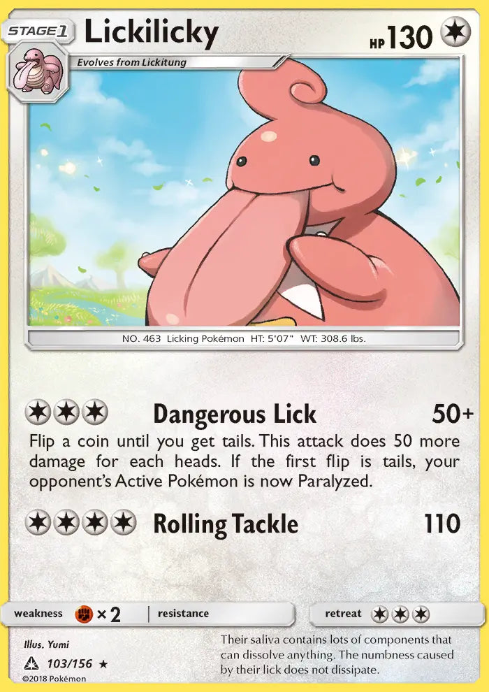 Lickilicky 103 Ultra Prism Pokesingles