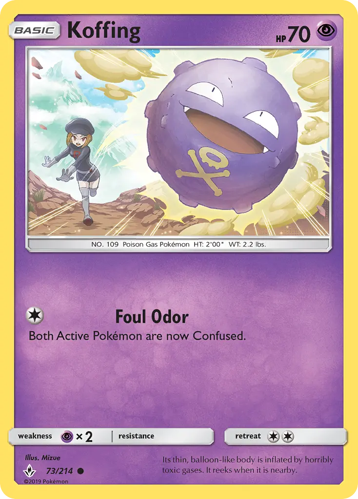 Koffing 73 Unbroken Bonds Pokesingles
