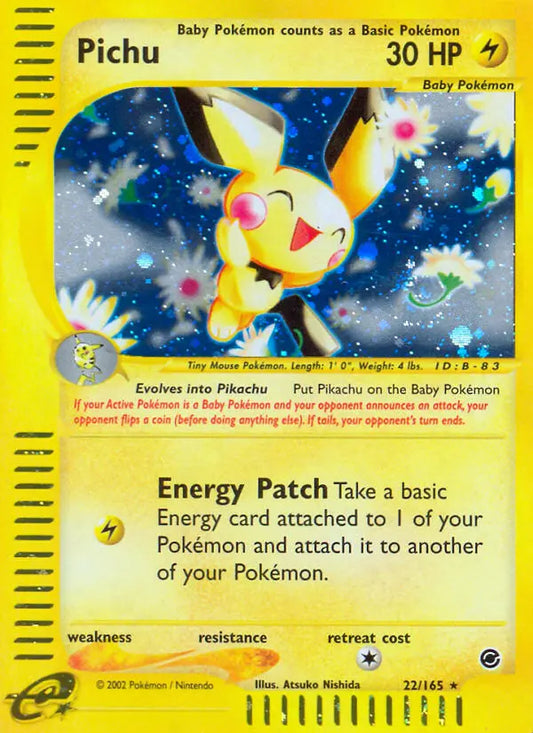 Pichu 22 Expedition Base Set Pokesingles