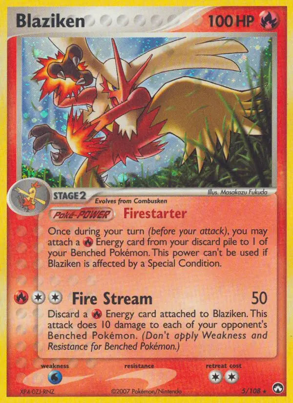 Blaziken 5 Power Keepers Pokesingles