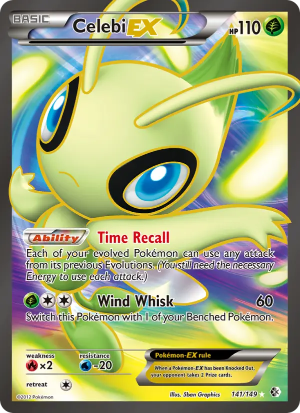 Celebi-EX 141 Boundaries Crossed Pokesingles