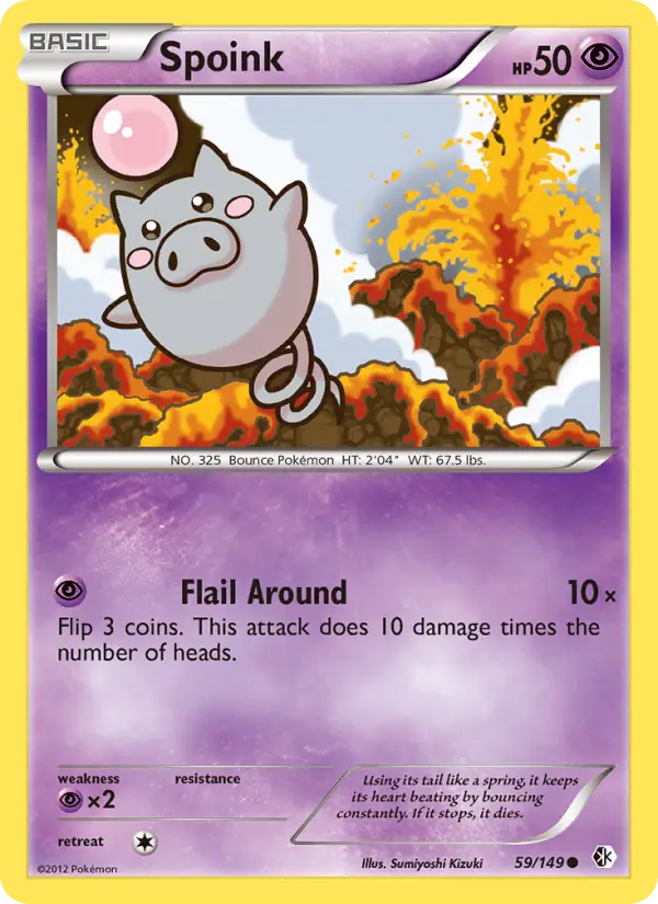 Spoink 59 Boundaries Crossed Pokesingles