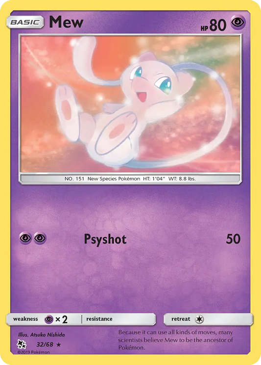 Mew 32 Hidden Fates Pokesingles