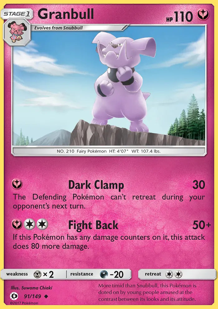 Granbull 91 Sun & Moon Pokesingles