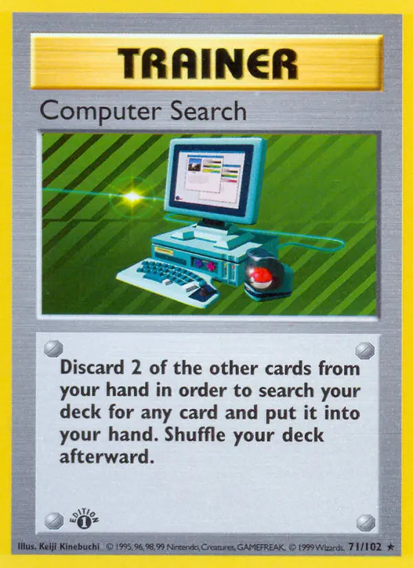 Computer Search 71 Base Set Pokesingles