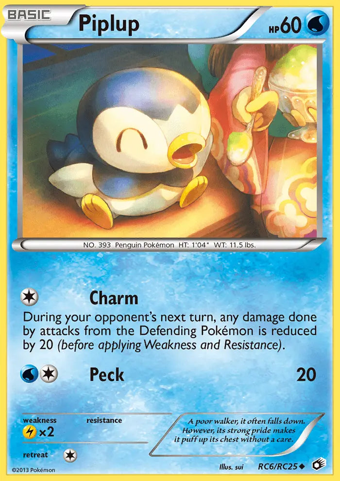 Piplup RC6 Legendary Treasures Pokesingles