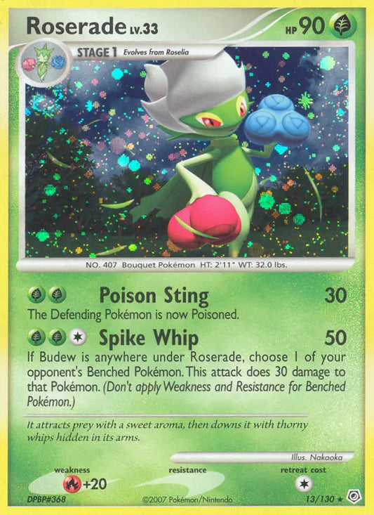 Roserade 13 Diamond & Pearl Pokesingles