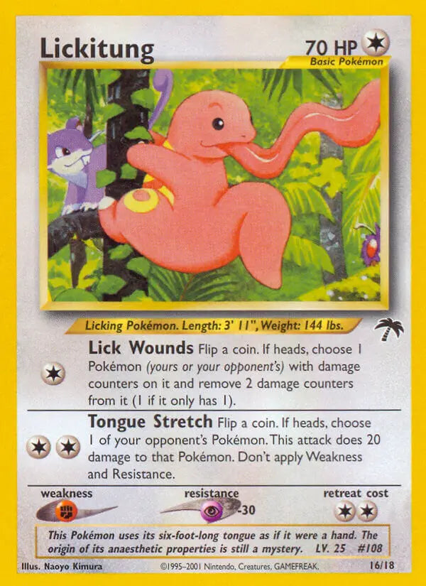 Lickitung 16 Southern Islands Pokesingles