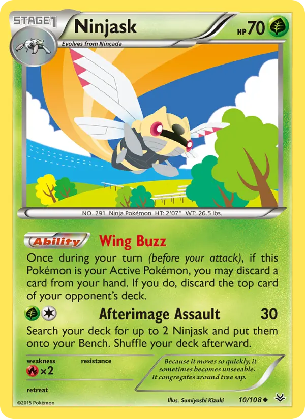 Ninjask 10 Roaring Skies Pokesingles