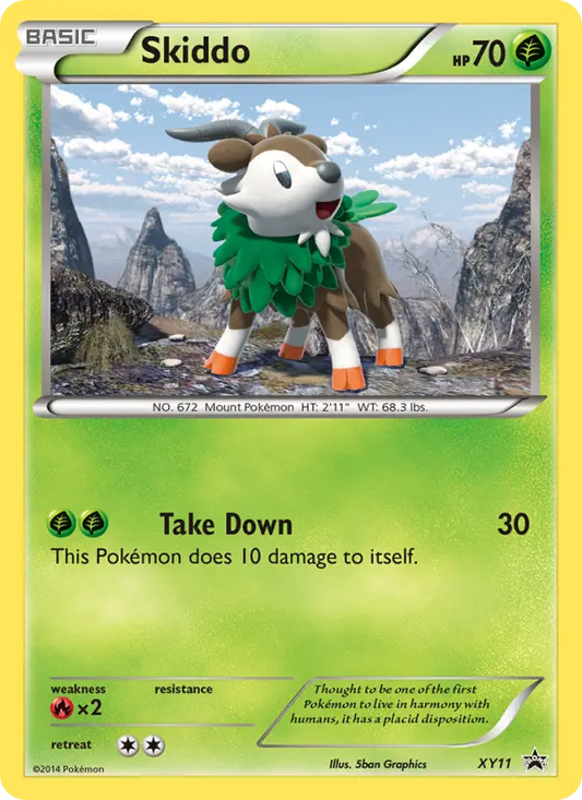 Skiddo XY11 XY Black Star Promos Pokesingles