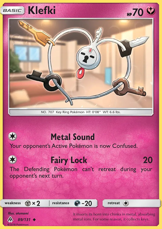 Klefki 89 Forbidden Light Pokesingles