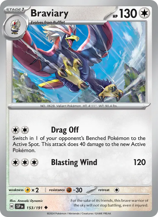 Braviary 153 Surging Sparks Pokesingles