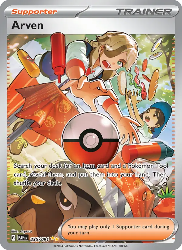 Arven 235 Paldean Fates Pokesingles