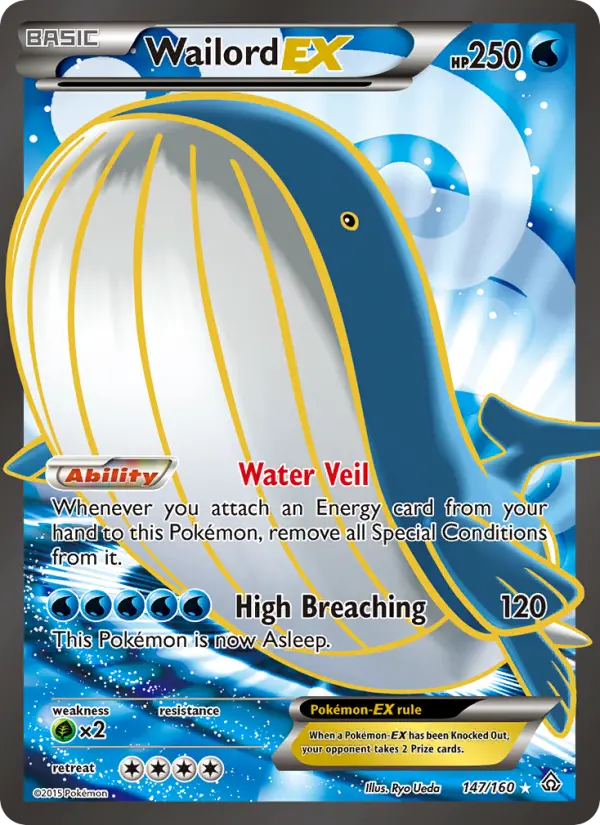 Wailord EX 147 Primal Clash Pokesingles