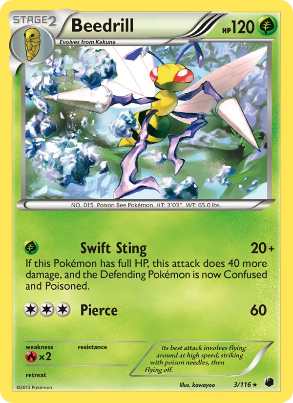 Beedrill 3 Plasma Freeze Pokesingles