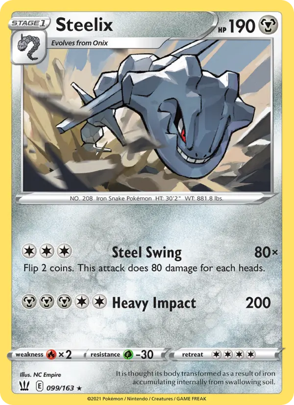 Steelix 99 Battle Styles Pokesingles