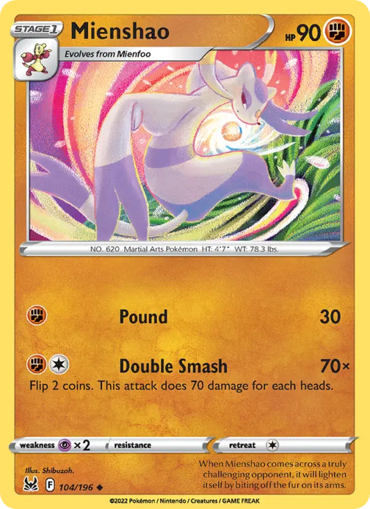 Mienshao 104 Lost Origin Pokesingles