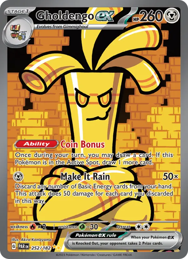 Gholdengo ex 252 Paradox Rift Pokesingles