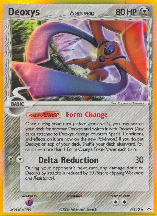 Deoxys δ 4 Holon Phantoms Pokesingles