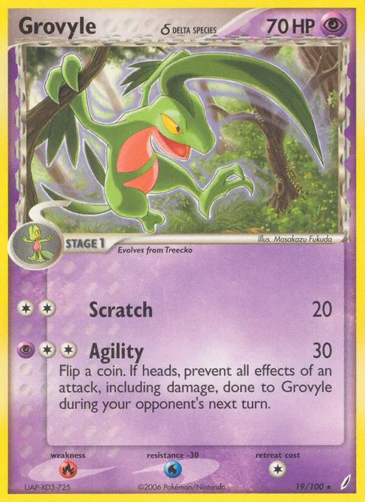 Grovyle δ 19 Crystal Guardians Pokesingles