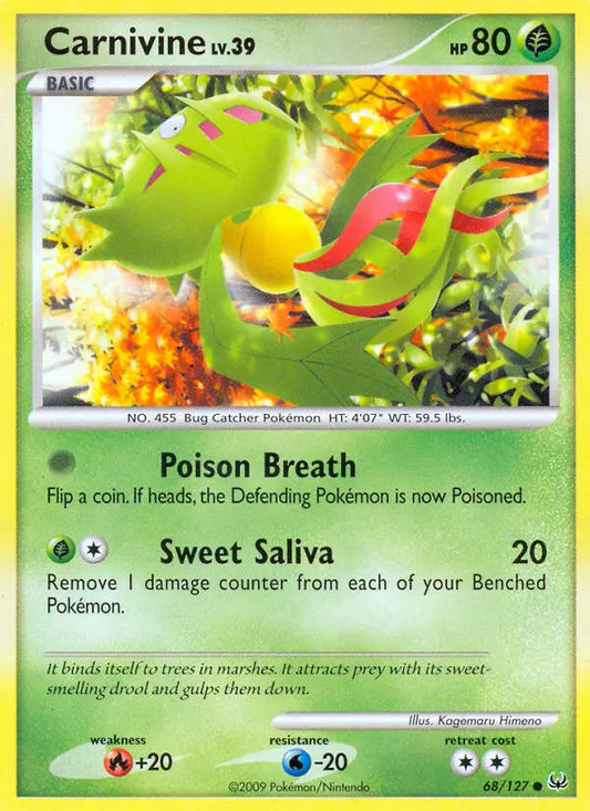 Carnivine 68 Platinum Pokesingles