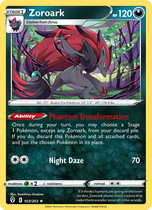 Zoroark 103 Evolving Skies Pokesingles