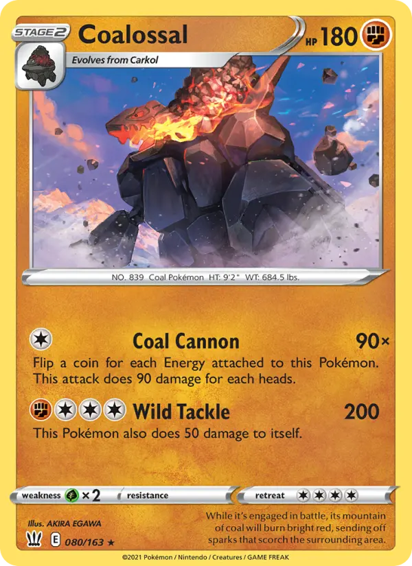 Coalossal 80 Battle Styles Pokesingles