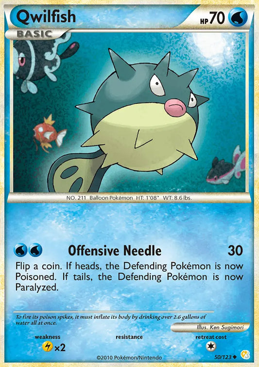 Qwilfish 50 HeartGold SoulSilver Pokesingles